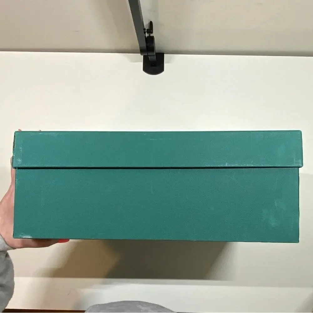 Buscemi | Shoe Box & 2 Dust Bags | Green | 14 W x 12 H x 5.25 D Inch
